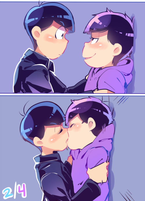 crispyfrites:  Angry karamatsu makes me horntwas drawn for karaichi day 2/4