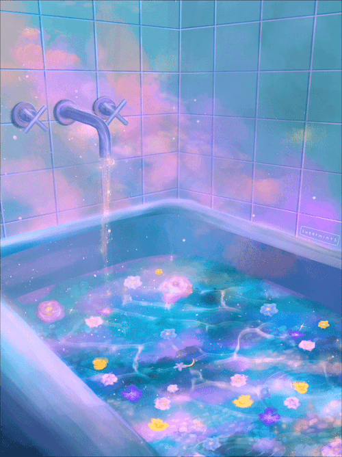 sugarmint-dreams: ✿ fairy’s bath ✿-animated w/ music | my shop