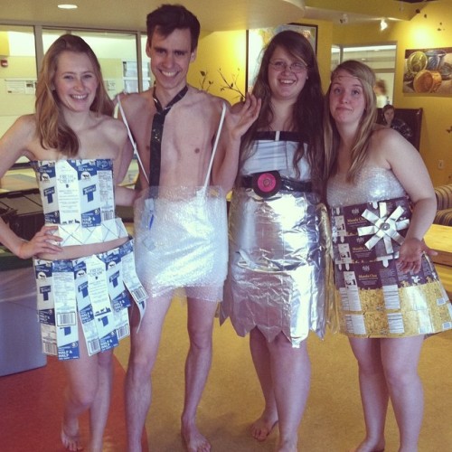 acgfc:  Congrats to GFC and big thanks to our models! We took home the Trashiest Award at SEA’s 5th Annual Trashion Show!  Serafina bb you look cute 