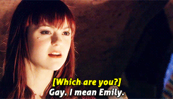 esteahaim:  get to know me meme  [3/8]  favourite female characters: Emily Fitch