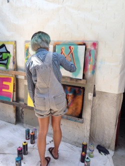 tippoostiger:  lol saturday i learned that i’m total garbage at spray paint