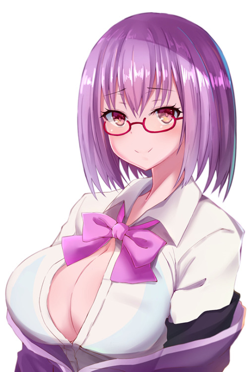 a-titty-ninja: 「巨乳アカネちゃん」 by 天野しずく | Twitter ๑ Permission to reprint was given by the artist ✔. 