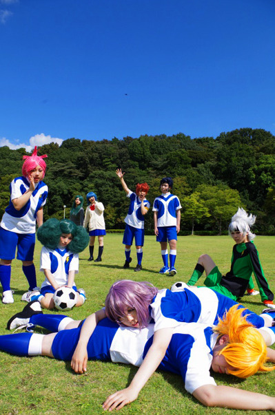 The team Earth eleven Inazuma eleven go galaxy