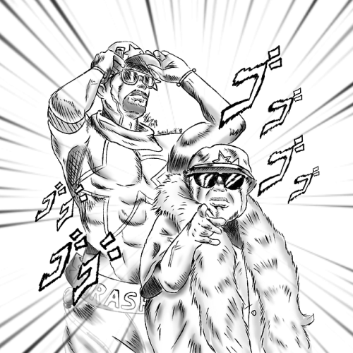 Danny Devito and his stand, [ T R A S H M A N ] So there was this pic of Danny Devito and a guy that