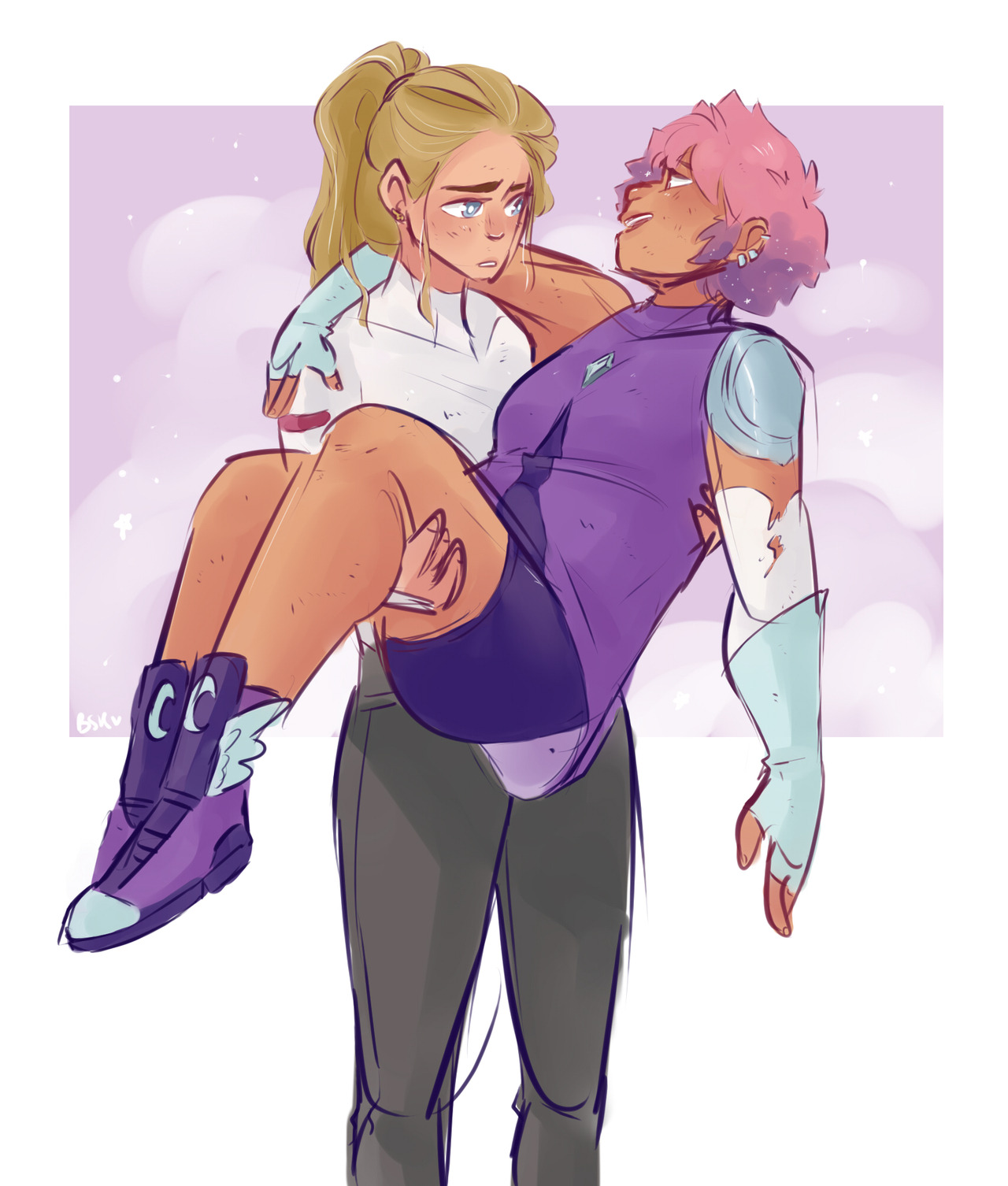 blueskittles-art: @glimadora-week day 2: injuries/scars “i’m fine, i swear! it’s
