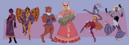 My Designs For The PCs Of A Court Of Fey And Flowers Are Finally Complete!! Posted Separately And Earlier