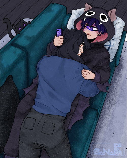 Day 3: Exhaustion St. Valentine week.Need a small break.Aidan belongs to @aneth-kokuyo :3c_____