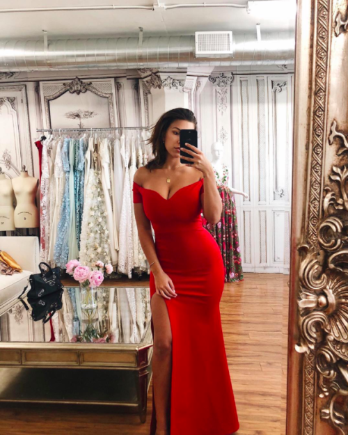 Porn Devin Brugman and a red dress. It’s like photos