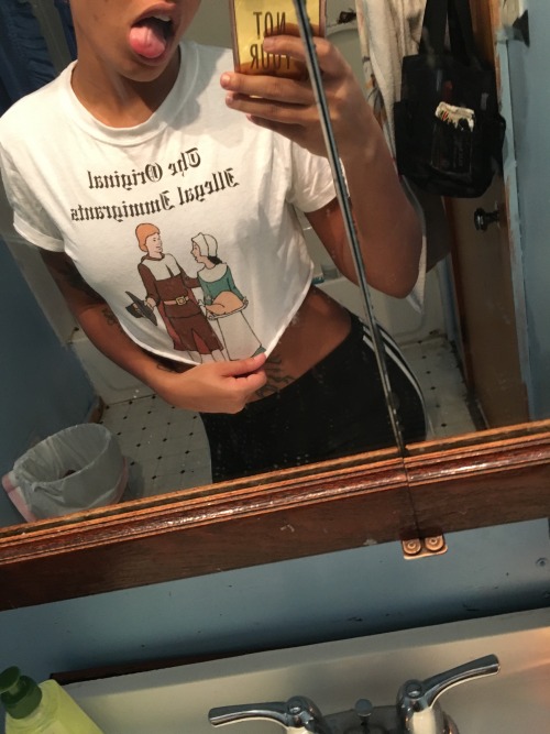 fuckyoursuggestions:  It wouldn’t be thanksgiving without my “the original illegal immigrants” shirt