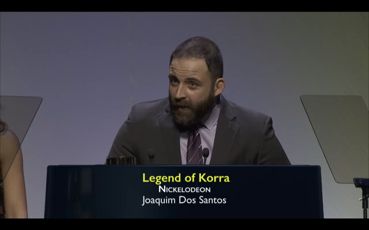 dongbufeng:  Congratulations to Joaquim Dos Santos for winning the Annie Award for