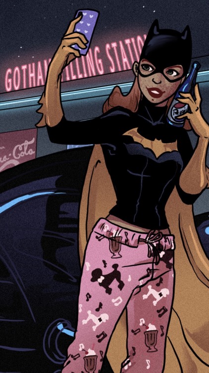 That time the Batmobile ran out of gas…4AM at the filling station with Babs and DickBatman le