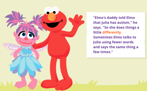micdotcom: Meet Julia, Sesame Street’s new character with autism  As part of a new camp