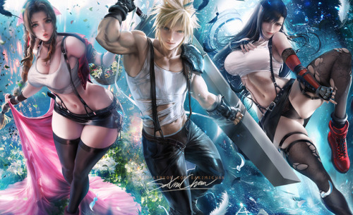 sakimichan:  all tifa outfit variation !  HD wallapaper/sfw/nsfw - www.patreon.com/post