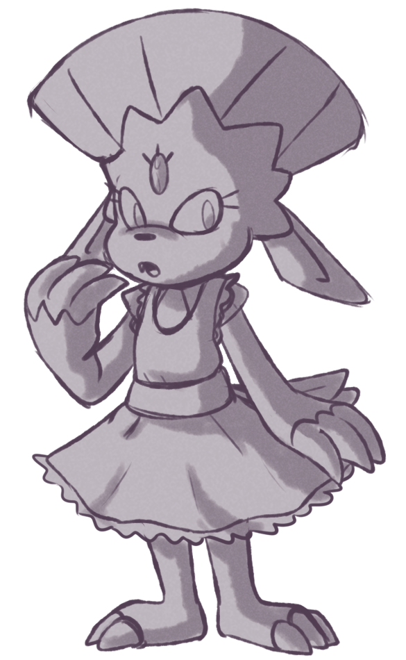 i put my weavile pokedoll in a little dress so here i drew a dress weav