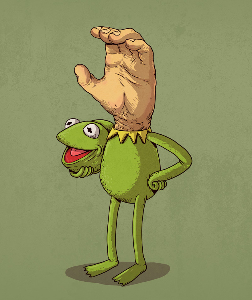 really-shit:  Icons Unmasked Out of this world character mashups from Chicago-based