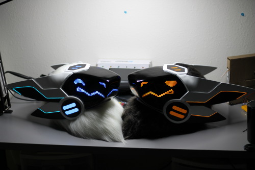kaiborgstudios:  The twins! Ascii and Abraxas! They’ll be heading off to their owners prismaticsky and prismaticsnow soon!   Squee~!