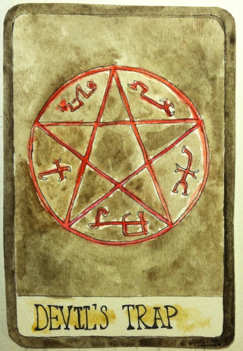 sparticusarticus:  Supernatural Tarot Cards I might make copies and sell these. If anyone is interested, please let me know. 