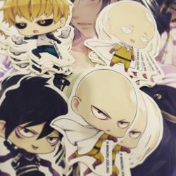 minoru-chan:  I hate cutting paper (｡˘•ε•˘｡) please ignore the Shokudaikiri behind #fanart #onepunchman #drawing #sticker #saitama #genos #afasg2015