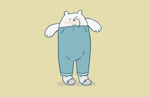 slugspoon:ice bear with pants
