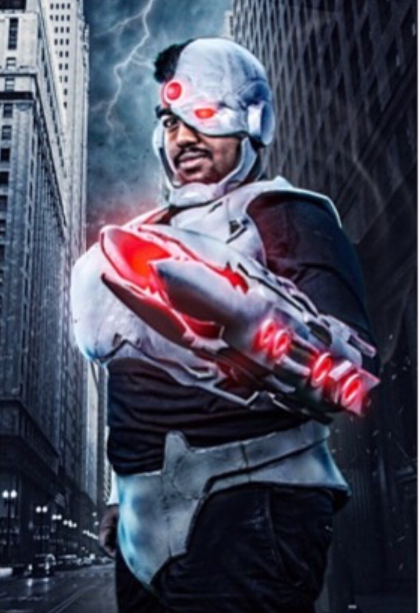 My cyborg cosplay from teen titans by @normankool