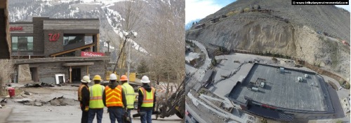 Slow motion landslide in WyomingAlmost everyone probably saw images of the large landslide in Washin