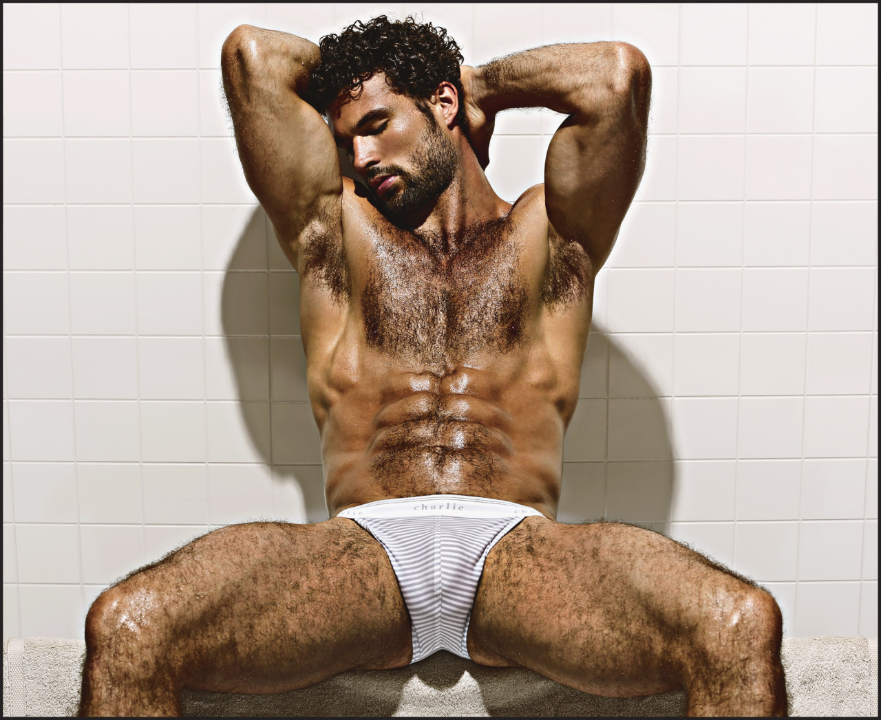 beardmodel:  Walter Savage for Charlie by Matthew Zink 2016 Underwear Collection
