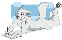 sfwfurry:  Deep in thought by Citrinelle