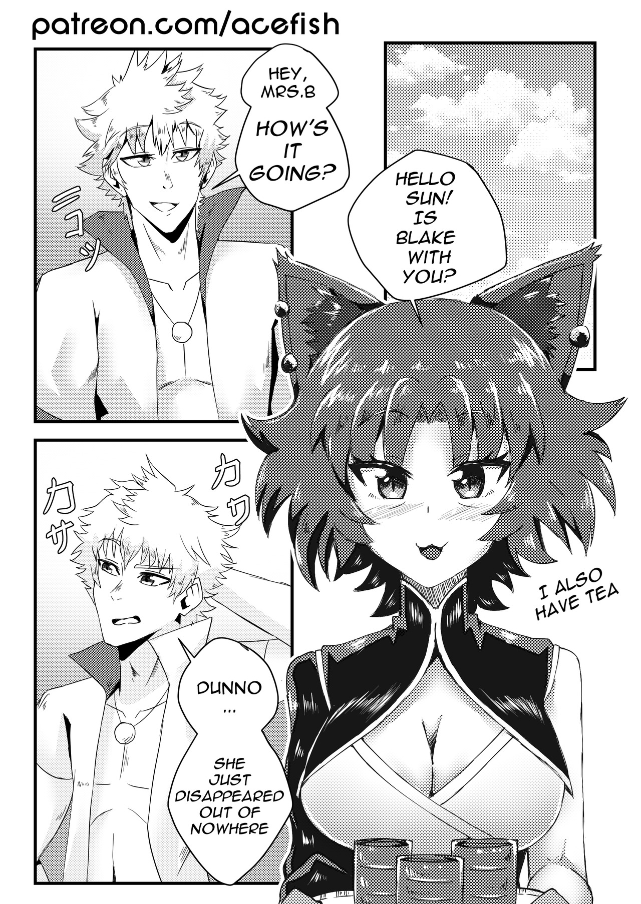 hsifeca: Page 1-4 Kali X Sun Doujin This project will be available for $1 patrons