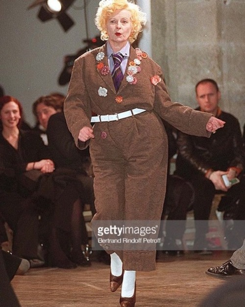 amen69fashion: Vivienne Westwood walking for Yohji Yamamoto pour Homme 1998