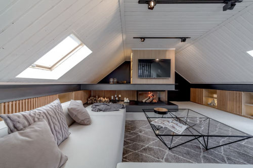 Porn photo life1nmotion:  Attic Apartment by LoftingDesigned