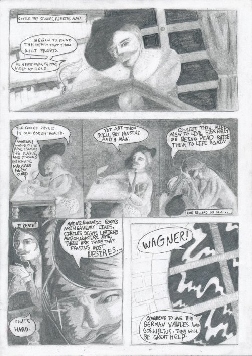 Faustus (part of a  five page short comic) by Halifish