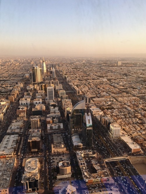 99 floors above the ground. The Kingdom Tower is the highest in Riyadh. 