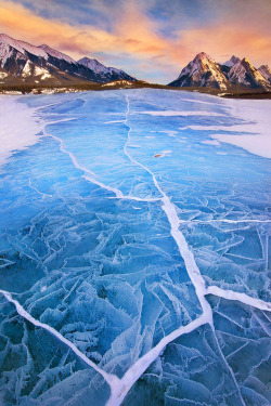 etherealvistas:  Lake Abraham in Winter (Canada)