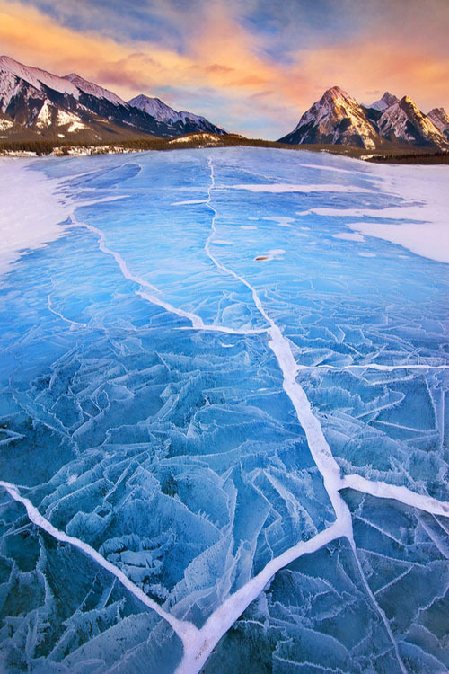 Porn etherealvistas:  Lake Abraham in Winter (Canada) photos