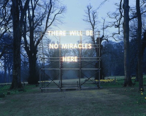criwes:  There Will Be No Miracles Here (2006) by Nathan Coley