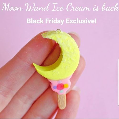 Comment if you love Sailor Moon! Moon Wand Ice Cream necklaces will be back for Black Friday only! I