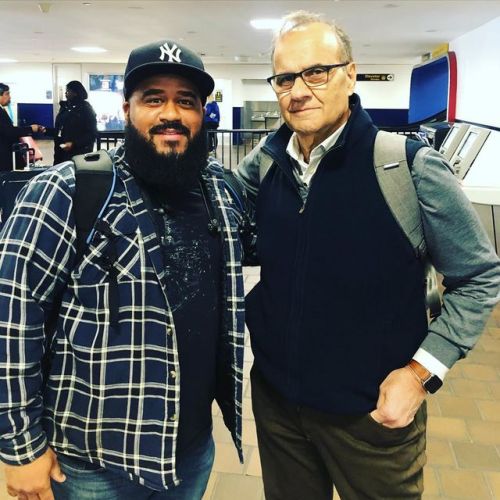 I met the GOAT @therealjoetorre what a nice & humble guy. The skipper to the greatest Baseball t