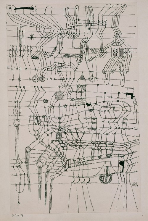 met-modern-art: Drawing Knotted in the Manner of a Net by Paul Klee, Modern and Contemporary Art The