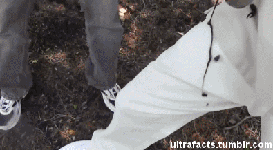 -entertainthemasses-:  ultrafacts:  This is what happens when you coat your clothing