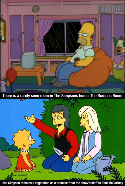 tastefullyoffensive:  Interesting Facts About ‘The Simpsons’ (images via imgur)Previously: Interesting ‘Guardians of the Galaxy’ Facts 