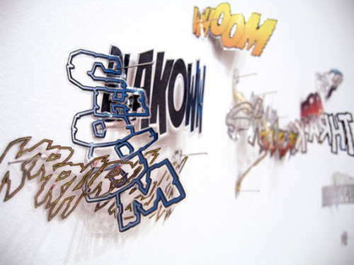 bobbycaputo: Mathias Schmied’s Unique Art Made From Comic Books Born in Switzerland, Mathias Schmied