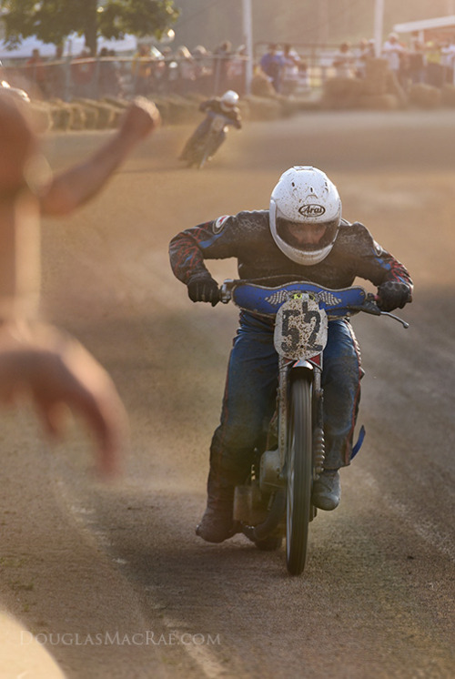 Last lap Speedway bike action at Ashland ©Douglas MacRae