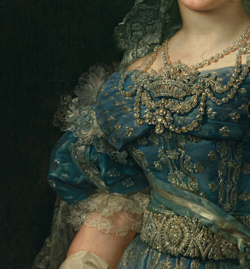 detailsofpaintings:  Vicente López y Portaña, Maria Cristina de Borbón-Dos Sicilias 1830 