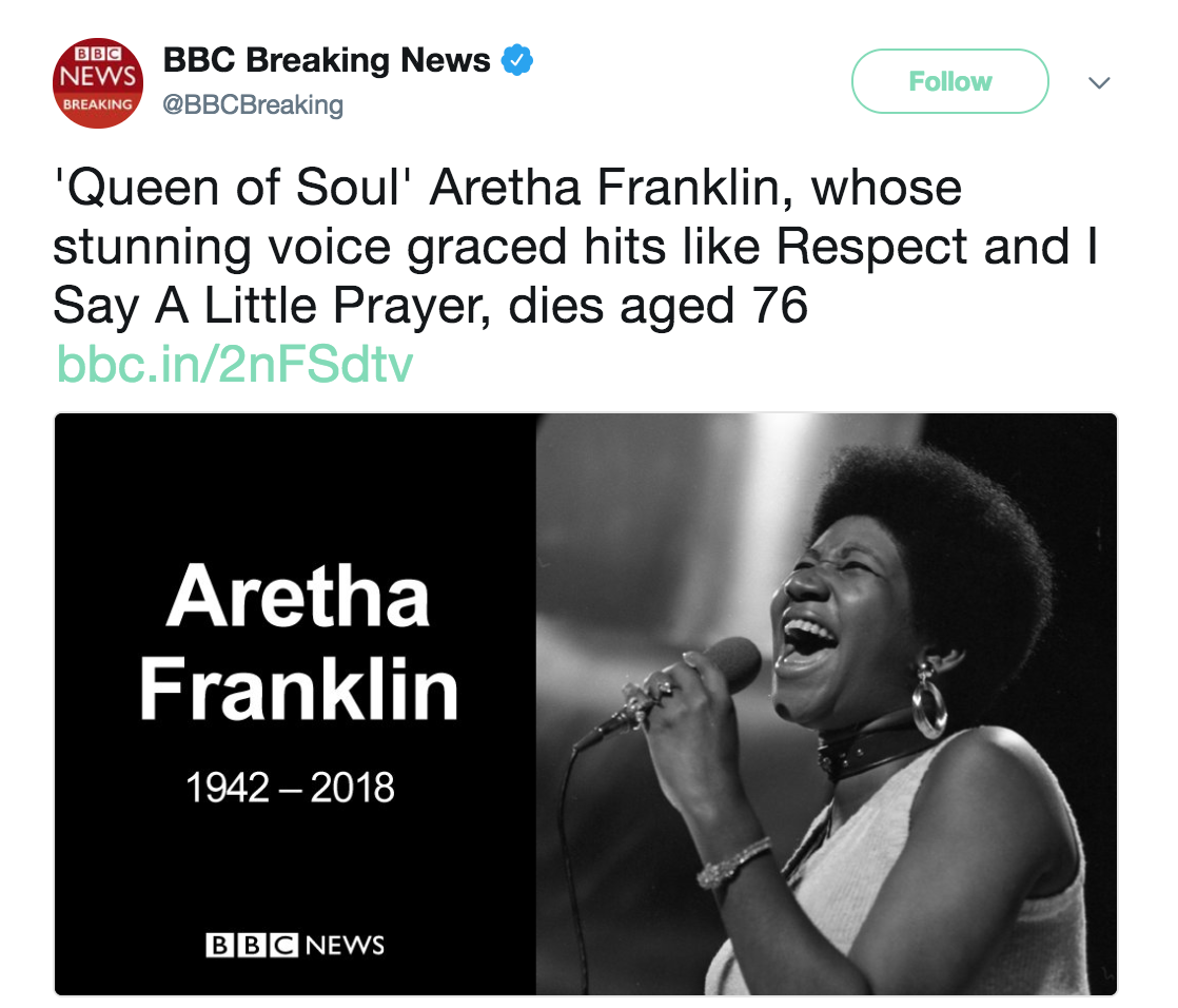 theshitneyspears:  RIP Aretha