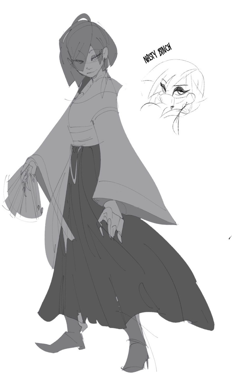 krys-arts:  Tumblr didn’t finish post my other doodles of Ophica :^)