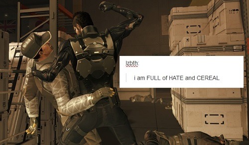 Adam Jensen   TEXTPOSTS /w/ bonus Megan because it was just too perfectinspired by (✖) 