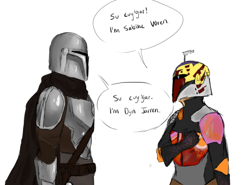 forcesensitivebantha:what do you mean mandalorians can’t take off their helmets???