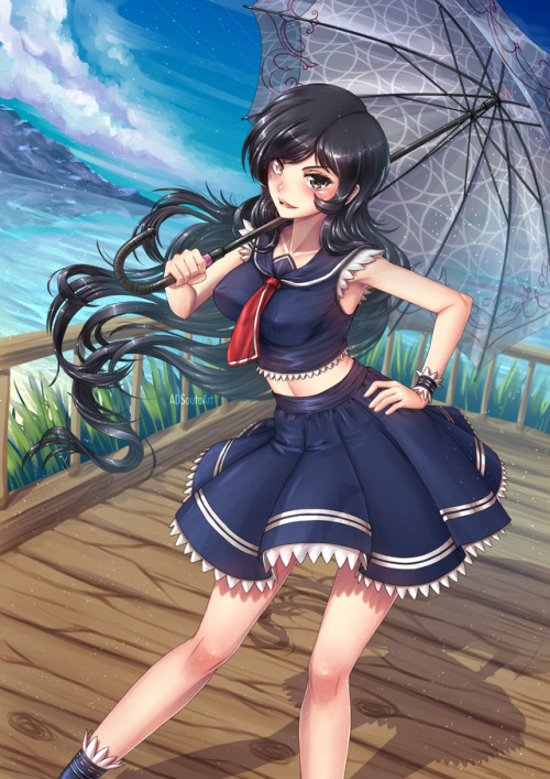 adsoutoart:  Hi, here Neopolitan fanart for this summer, one of the  antagonist  of RWBY s
