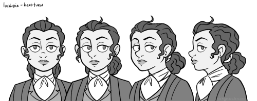 Lucindia, the elder sisterTurnarounds arent as fun as expression sheets, but they are very important