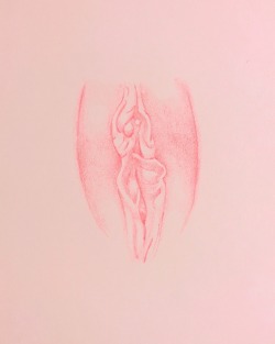 Ismaelguerrier: From My Series, Soft Pink (Color Pencil On Paper) Instagram: Ismael.guerrier.art